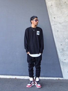 「NIKE(ナイキ)のアイテム(スニーカー)」を使った、hasshi(ハッシー)さん(メンズ・173cm・40代)の春コーディネート