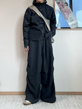 「NIKE(ナイキ)のアイテム(ナイロンジャケット)」を使った、あおいさん(メンズ・174cm)の冬コーディネート