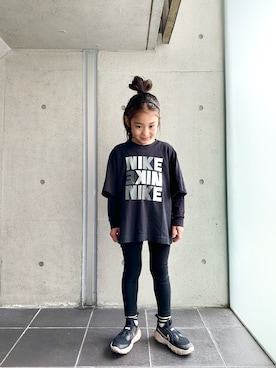 「NIKE(ナイキ)のアイテム(トップス)」を使った、blusanさん(キッズ・110cm)の春コーディネート