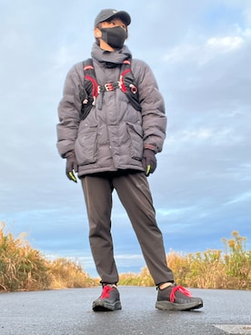 「NIKE(ナイキ)のアイテム(手袋)」を使った、moto miniさん(メンズ・171cm)の秋コーディネート