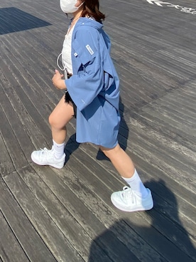 「NIKE(ナイキ)のアイテム(ソックス/靴下)」を使った、愛さん(レディース・148cm)の夏コーディネート