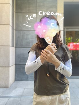 「NIKE(ナイキ)のアイテム(手袋)」を使った、sflinさん(レディース・162cm)の夏コーディネート