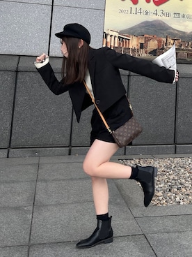 「SPINNS(スピンズ)のアイテム(テーラードジャケット)」を使った、ほさん(レディース・158cm)の春コーディネート