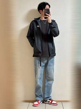 「NIKE(ナイキ)のアイテム(ブルゾン)」を使った、Sammyサミーさん(メンズ・177cm)の春コーディネート