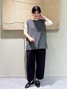 秋山 里織さん(レディース・158cm)の秋コーディネート