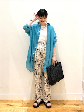 秋山 里織さん(レディース・158cm)の春コーディネート