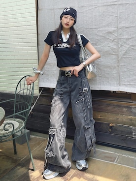 T Λ Eさん(レディース・158cm)の夏コーディネート