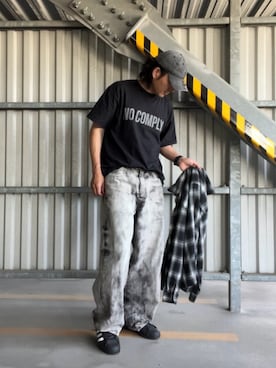 「adidas(アディダス)のアイテム」を使った、SUGAさん(メンズ・180cm)の夏コーディネート