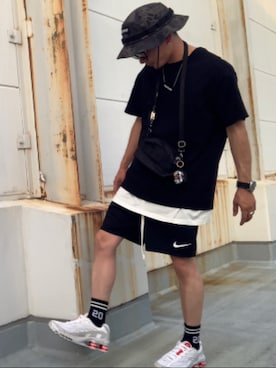「NIKE(ナイキ)のアイテム(ショルダーバッグ)」を使った、t__________t1582さん(メンズ・165cm・30代)の夏コーディネート