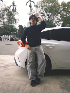 「NIKE(ナイキ)のアイテム(スニーカー)」を使った、Suzuri🇹🇼さん(メンズ・170cm・30代)の春コーディネート