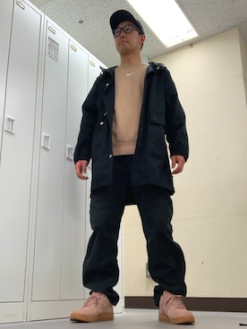 「NIKE(ナイキ)のアイテム(スウェット)」を使った、植草ムノイズ達郎さん(メンズ・174cm・40代)の秋コーディネート