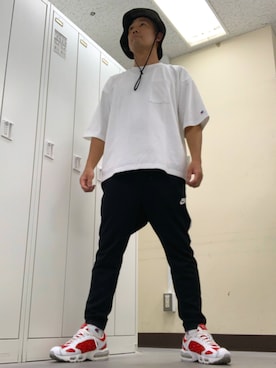 「NIKE(ナイキ)のアイテム(帽子)」を使った、植草ムノイズ達郎さん(メンズ・174cm・40代)の秋コーディネート