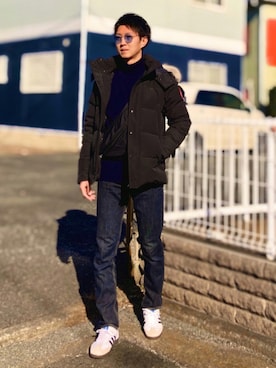 「NIKE(ナイキ)のアイテム(ショルダーバッグ)」を使った、gomiさん(メンズ・176cm)の冬コーディネート