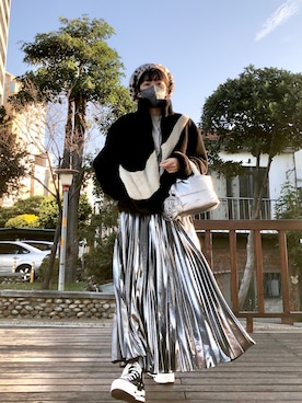 「NIKE(ナイキ)のアイテム(その他アウター)」を使った、121さん(レディース・162cm)の冬コーディネート