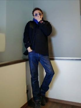 「AMBUSH(アンブッシュ)のアイテム」を使った、P3さん(メンズ・178cm)の冬コーディネート