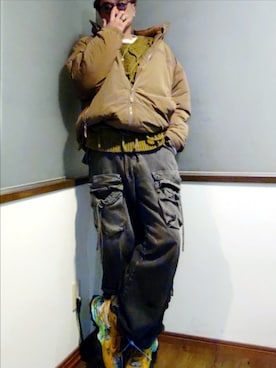 「AMBUSH(アンブッシュ)のアイテム」を使った、P3さん(メンズ・178cm)の冬コーディネート