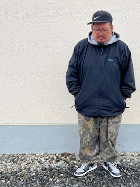 「NIKE(ナイキ)のアイテム(キャップ)」を使った、FatDisk㉔さん(メンズ・173cm・40代)の春コーディネート