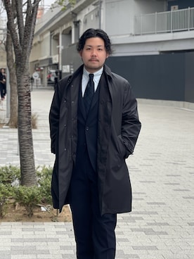 「URBAN RESEARCH DOORS(アーバンリサーチドアーズ)のアイテム(フォーマルスーツ/小物)」を使った、keisuke kyomotoさん(メンズ・169cm)の冬コーディネート