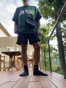 「NIKE(ナイキ)のアイテム(ソックス/靴下)」を使った、kurato87さん(メンズ・179cm)の夏コーディネート
