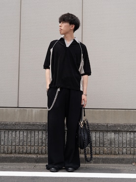 harutoさんの「3way loose inside out sweat pants/３wayルーズ切り替えスウェットパンツ」を使ったコーディネート