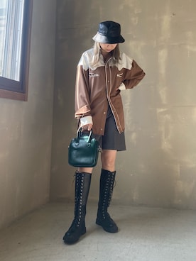 「SPINNS(スピンズ)のアイテム(シャツ/ブラウス)」を使った、aaayNさん(レディース・162cm)の冬コーディネート