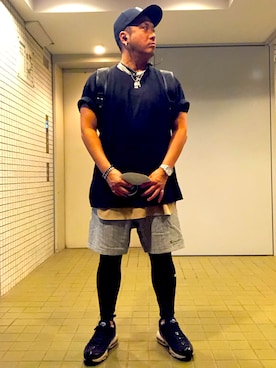 「NIKE(ナイキ)のアイテム(財布/小物)」を使った、R・Tさん(メンズ・163cm)の夏コーディネート