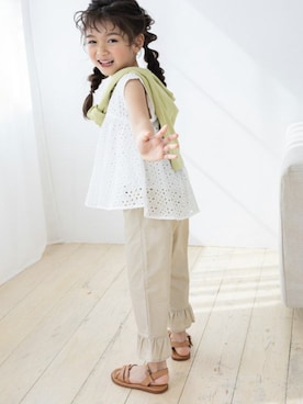 Pierrotスタッフ★大人に似合う高コスパ服をお届けさん(キッズ・110cm)の春コーディネート
