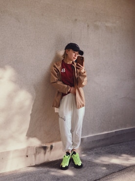 「NIKE(ナイキ)のアイテム(帽子)」を使った、気分屋ファッションさん(レディース・152cm)の春コーディネート