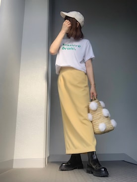 cheryさんの「カラーナロースカート（Auntie Rosa Holiday | アンティローザホリデー）」を使ったコーディネート
