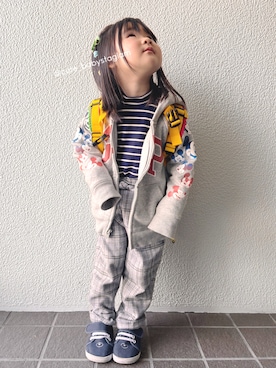 cute_babystaglamさんの「Babygap | Disney ミニーマウス グラフィックパーカー（GAP | ギャップ）」を使ったコーディネート