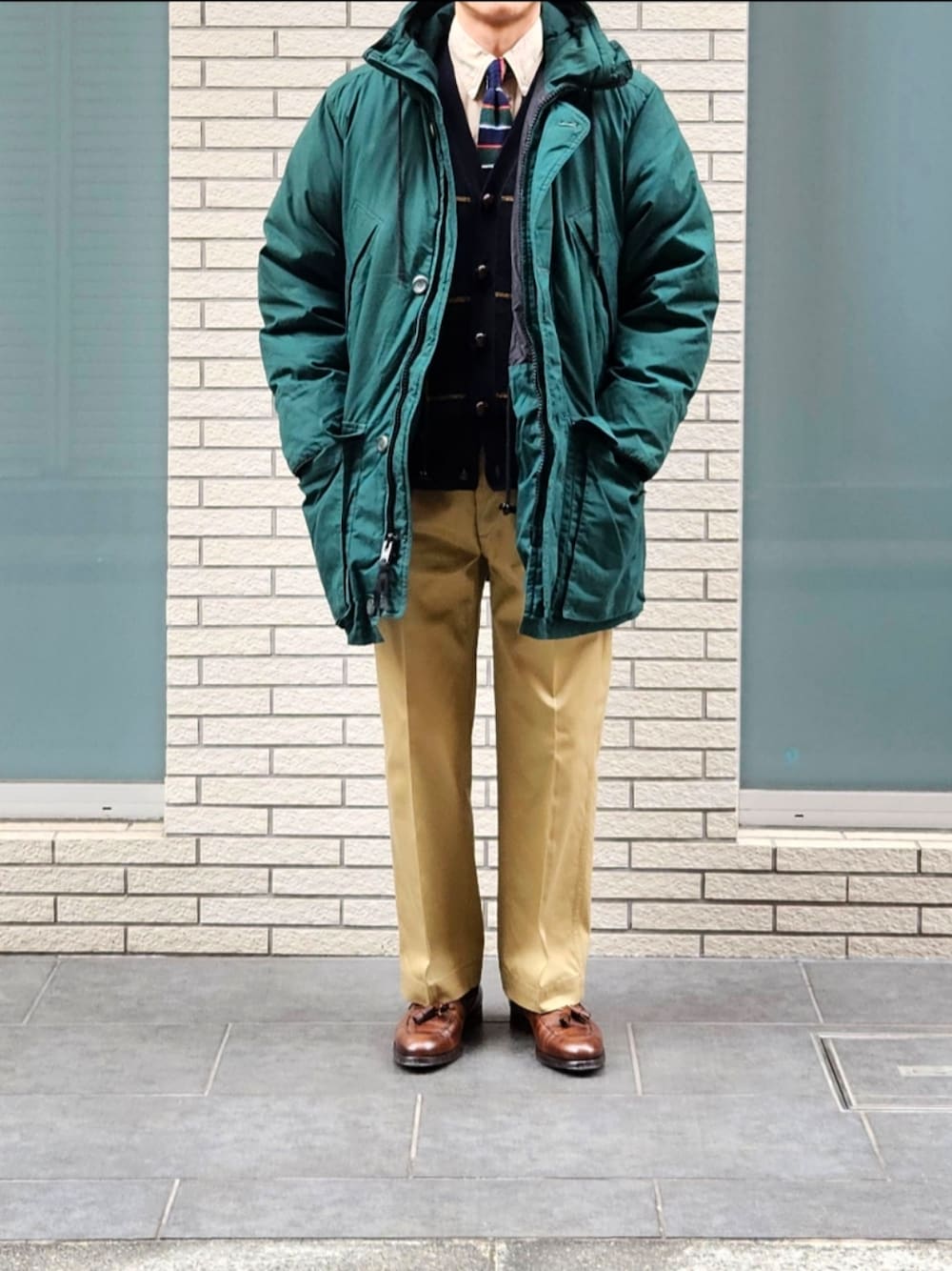 D・BLUEさんの「Eddie Bauer 90's SUPERIOR POLAR PARKA USED（Eddie Bauer）」を使ったコーディネートの1枚目の写真