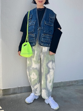 「NIKE(ナイキ)のアイテム(スニーカー)」を使った、minami さん(レディース・158cm)の春コーディネート