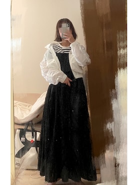 「NIKE(ナイキ)のアイテム(ナイロンジャケット)」を使った、あおさん(レディース・157cm)の春コーディネート