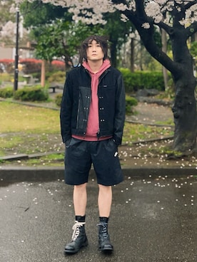 「NIKE(ナイキ)のアイテム(パンツ)」を使った、まっちゃんさん(メンズ・183cm・40代)の春コーディネート