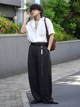 「hobo(ホーボー)のアイテム」を使った、col.さん(メンズ・172cm)の春コーディネート