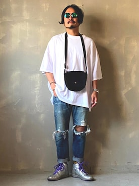 「NIKE(ナイキ)のアイテム(ソックス/靴下)」を使った、oillnomuraさん(メンズ・175cm)の夏コーディネート