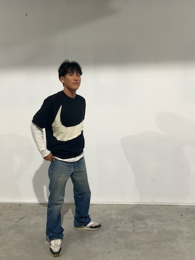「NIKE(ナイキ)のアイテム(トップス)」を使った、reotakeuchiさん(メンズ・175cm)の春コーディネート