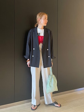 阿部さんの（＋81BRANCA | ハチイチブランカ）を使ったコーディネート