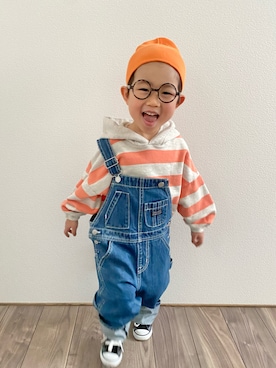 𝚁𝙴𝙸☺︎さんの「converse コンバース CHILD ALL STAR N Z OX キッズスニーカー(チャイルドオールスターNZOX)（CONVERSE | コンバース）」を使ったコーディネート