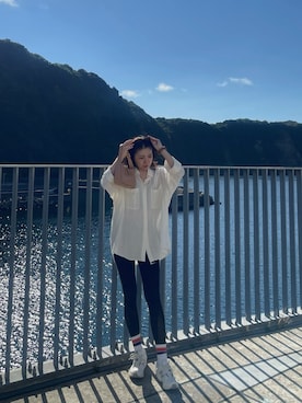 「NIKE(ナイキ)のアイテム(レギンス/スパッツ)」を使った、ShiroMaruさん(レディース・168cm)の秋コーディネート