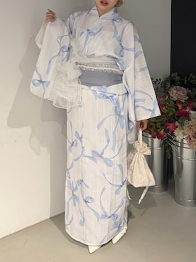「continuer de NICE CLAUP(コンティニューデナイスクラップ)の【浴衣collection】アソート巾着BAG(ショルダーバッグ、その他)」を使った、m o e / 149cmさん(レディース・149cm)の春コーディネート