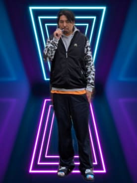「NIKE(ナイキ)のアイテム(サンダル)」を使った、kingtessyさん(メンズ・186cm)の冬コーディネート