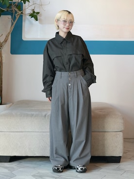 「NIKE(ナイキ)のアイテム」を使った、カフェ店長aoiさん(レディース・147cm)の秋コーディネート