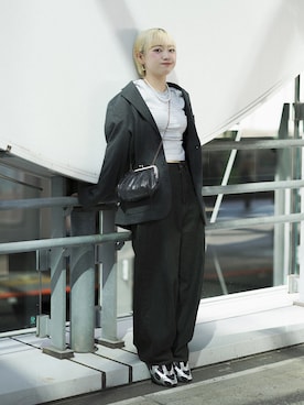 「NIKE(ナイキ)のアイテム」を使った、カフェ店長aoiさん(レディース・147cm)の秋コーディネート