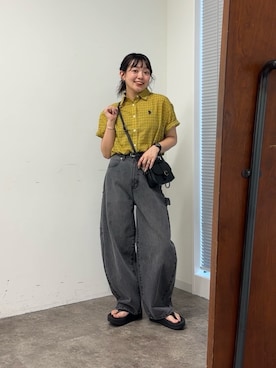 「OOFOS(ウーフォス)のアイテム」を使った、ぴぴゆかぴさん(レディース・152cm)の夏コーディネート