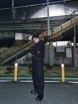 VI$HVさんの「【UNDERGROUND MODE SET UP対応】ベルトデザインデニムジャケット(HARE)（HARE | ハレ）」を使ったコーディネート