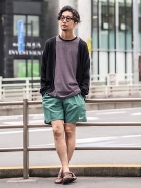 「NIKE(ナイキ)のアイテム(水着/着物・浴衣)」を使った、EDIFICE OFFICIALさん(メンズ・178cm)の春コーディネート