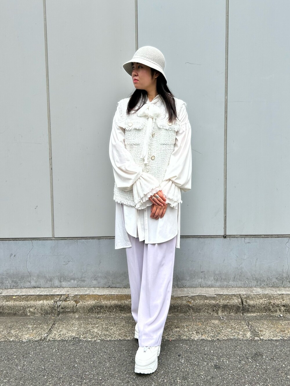 .*Shiori*.さんの「KANGOL BERMUDA CASUAL（KANGOL）」を使ったコーディネートの1枚目の写真