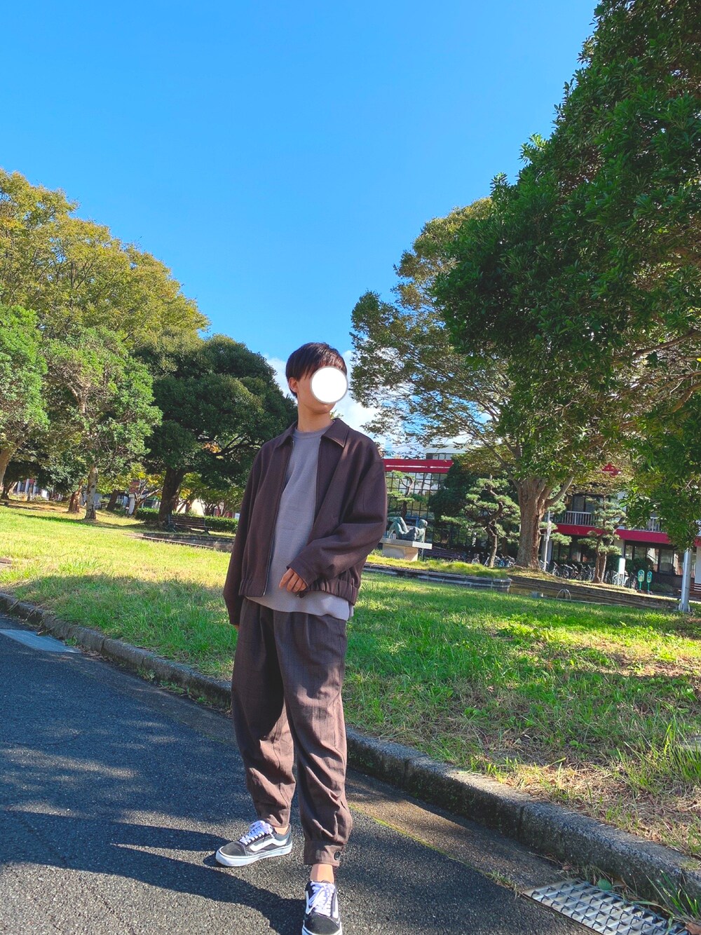 lemonさんの「【WYM LIDNM】OVERSIZED PE TWILL ZIP BLOUSON（WYM LIDNM）」を使ったコーディネートの1枚目の写真