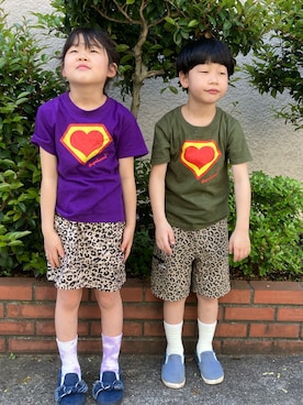 あかねくん&たっくんさんの（XLARGE KIDS | エクストララージキッズ）を使ったコーディネート